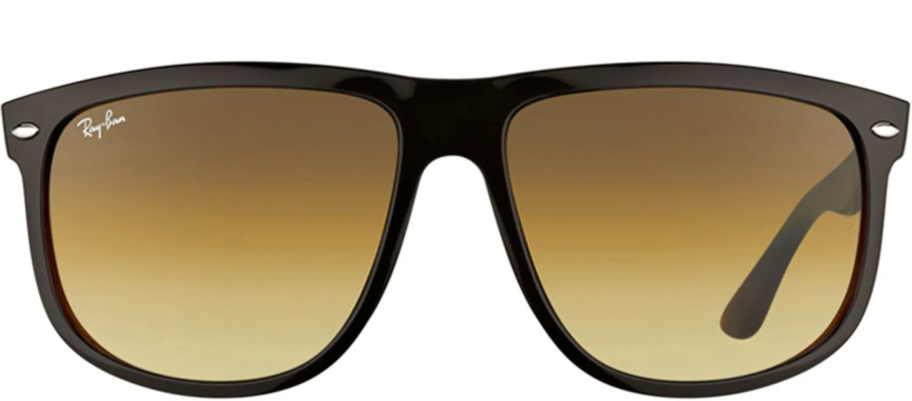 Ray-Ban Boyfriend RB 4147 609585 Square Plastic Black Sunglasses with Brown Gradient Lens sold by Gaffos
