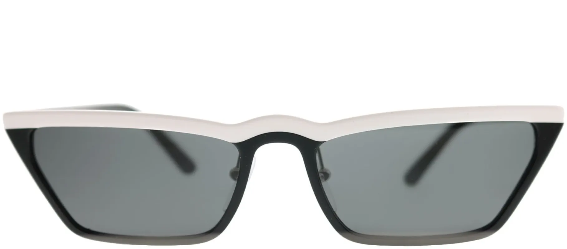 Prada PR 19US YC45S0 Cat-Eye Plastic Black Sunglasses with Grey Lens sold by Gaffos