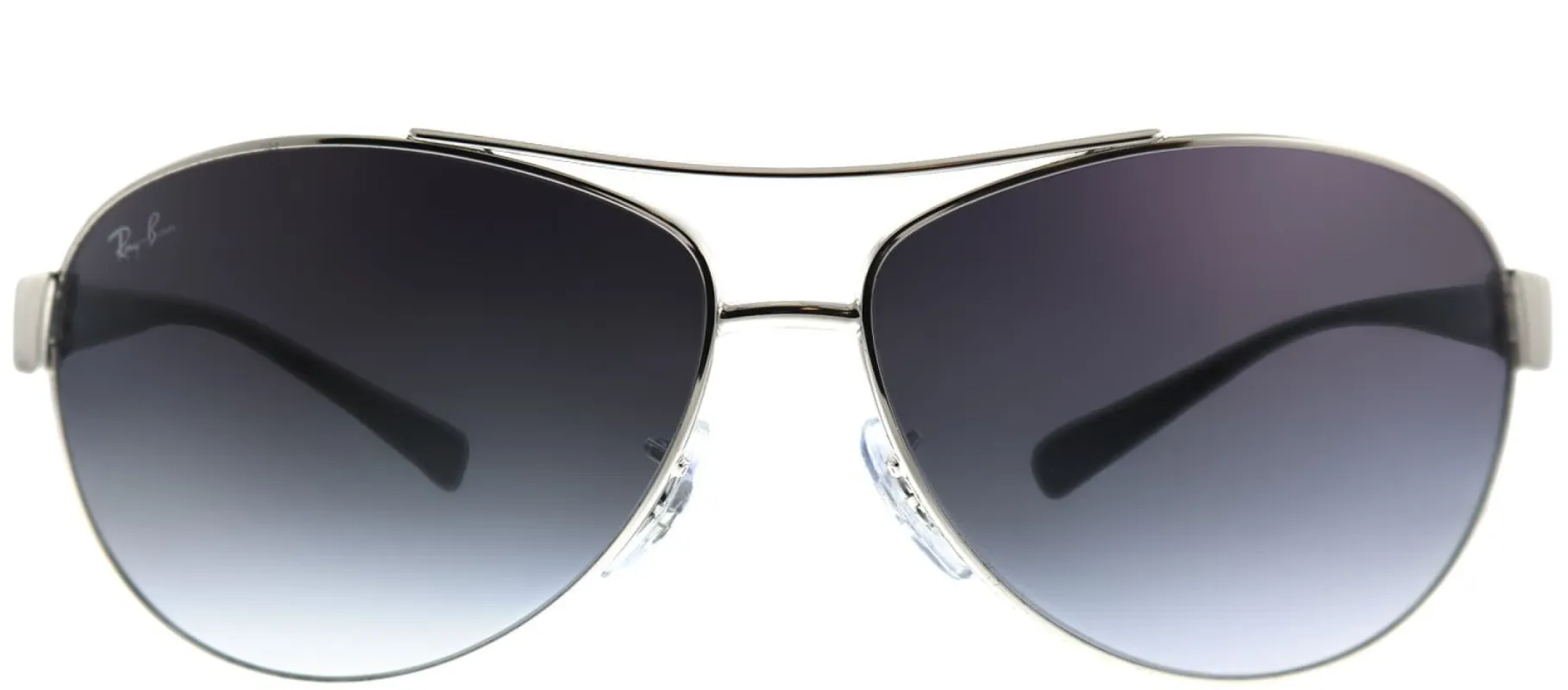 Ray-Ban RB 3386 003/8G Aviator Metal Silver Sunglasses with Grey Gradient Lens sold by Gaffos