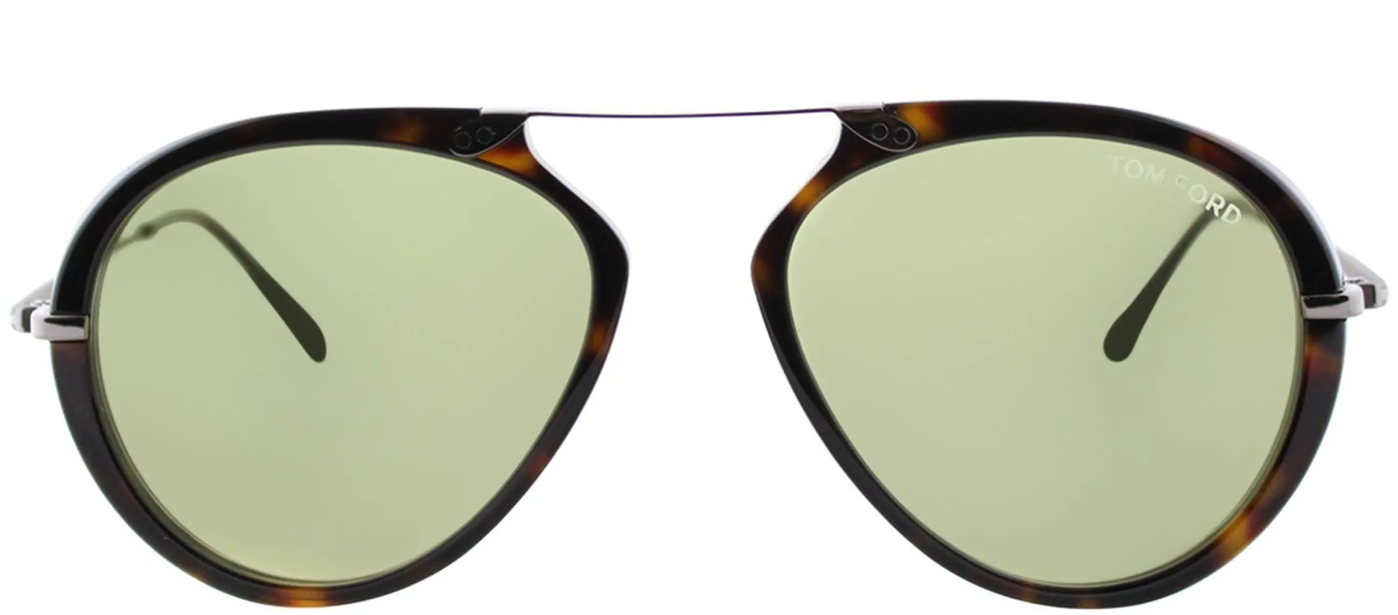 Tom Ford Arron TF 473 52N Aviator Plastic Tortoise/ Havana