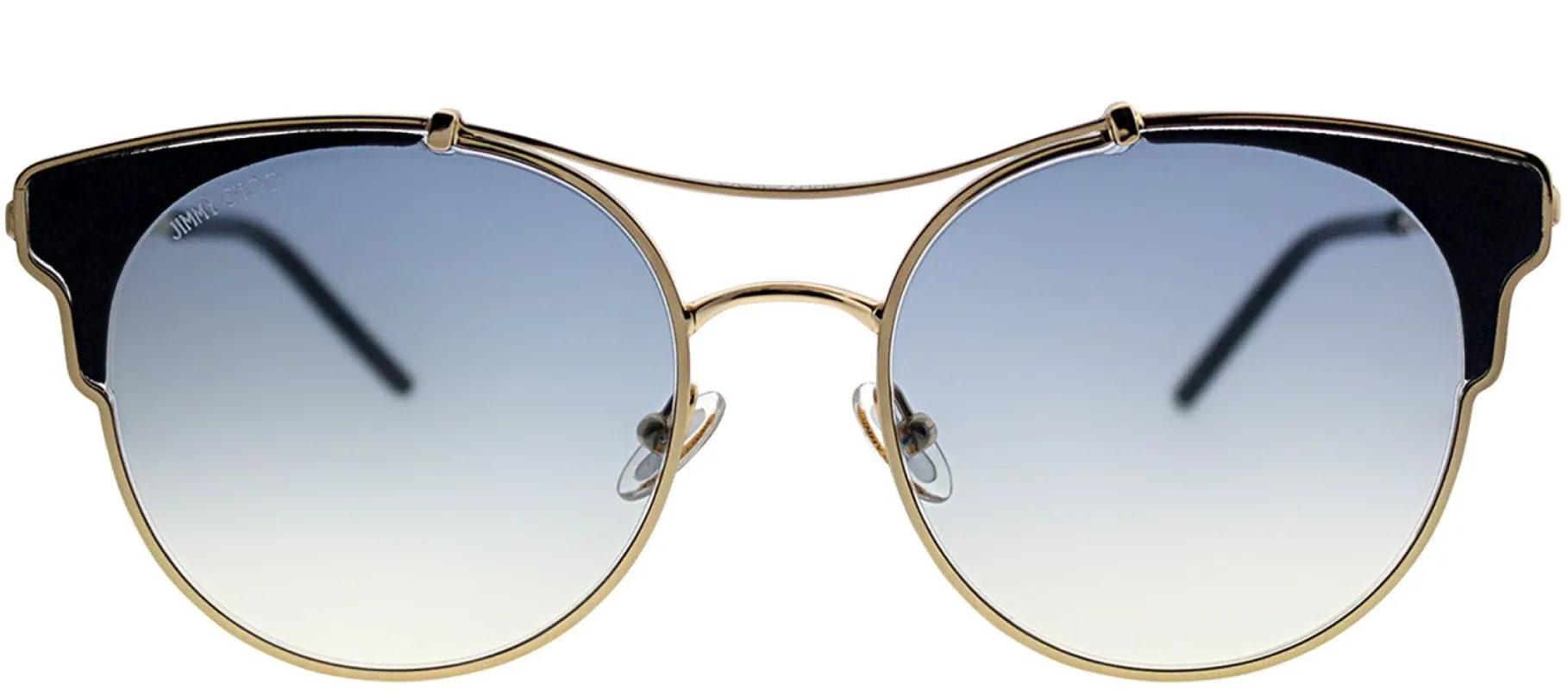 Jimmy Choo JC LUE/S LKS Cat-Eye Metal Gold Sunglasses with Blue Gradient Lens sold by Gaffos