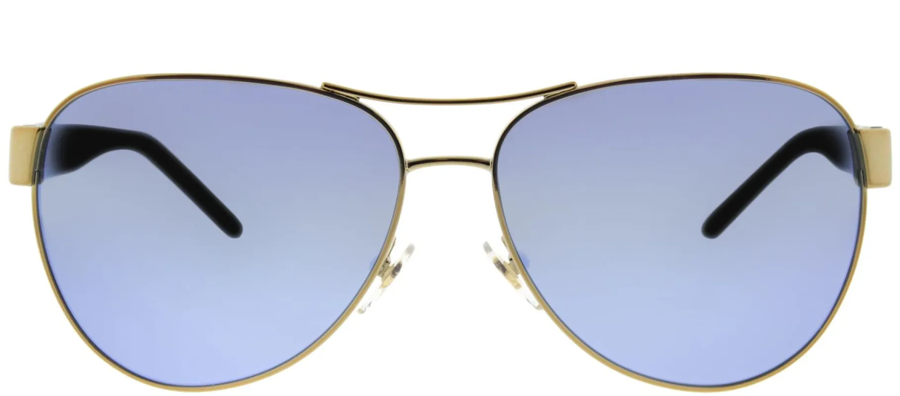 Tory Burch TY 6051 304122 Aviator Metal Gold Sunglasses with Blue Flash Mirrored Polarized Lens sold by Gaffos