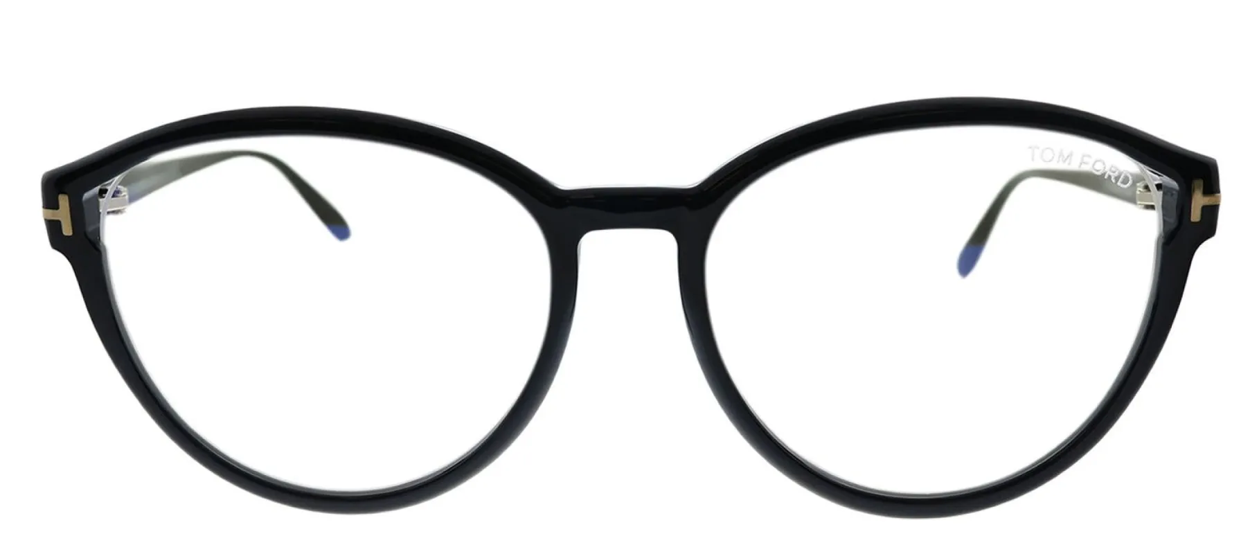 Tom Ford FT 5706-B 001 Black Cat-Eye Plastic Eyeglasses with Demo Lens sold by Gaffos