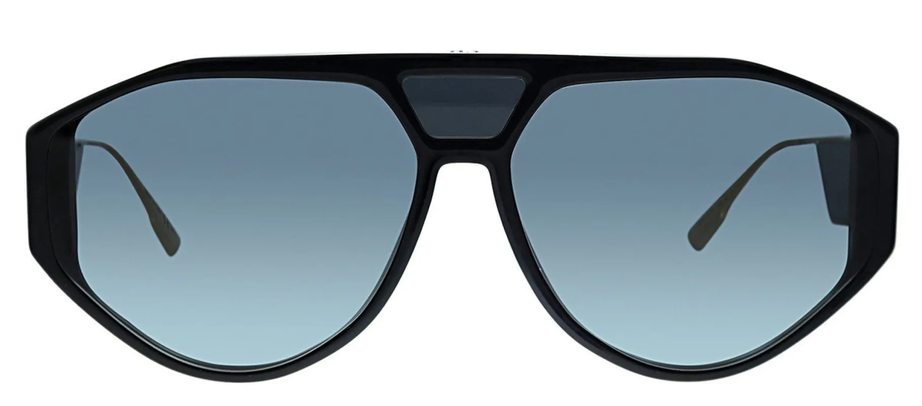 Dior CD DiorClan1 807 Aviator Plastic Black Sunglasses with Grey Lens sold by Gaffos