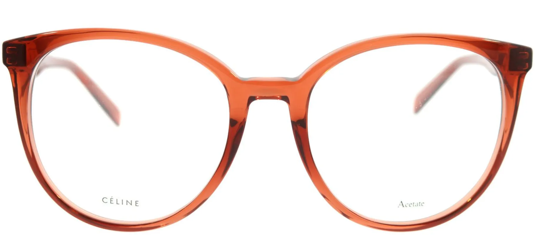 Celine CL 41348 EFB Round Plastic Orange Eyeglasses with Demo Lens sold by Gaffos