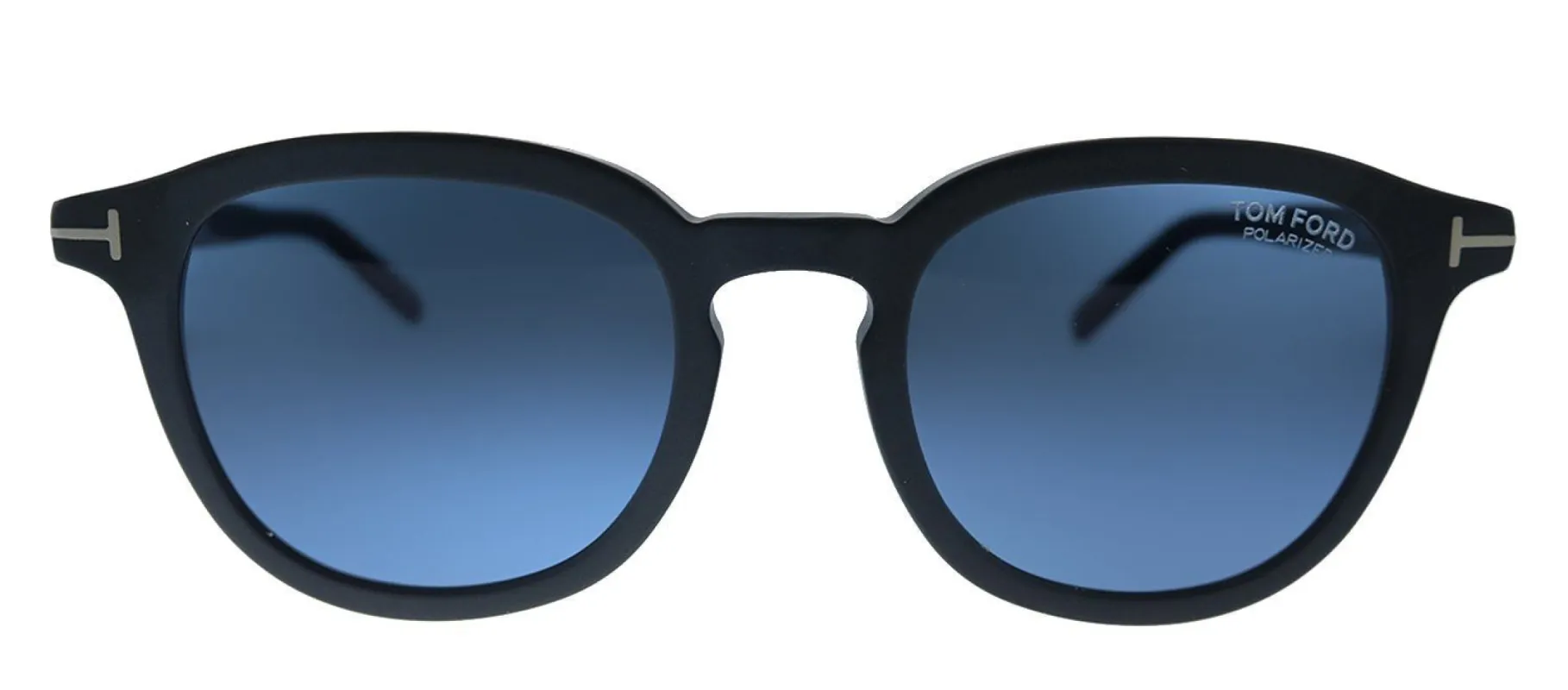 Tom Ford Pax TF 816 02V Round Plastic Black Sunglasses with Blue Polarized Lens sold by Gaffos