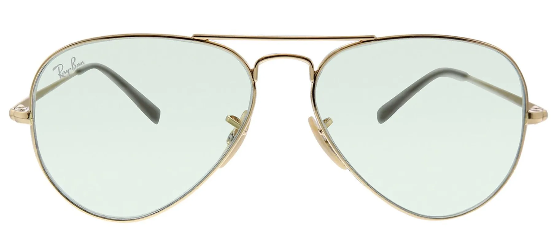 Ray-Ban RB 3689 001/T1 Pilot Metal Gold Sunglasses with Green Lens sold by Gaffos