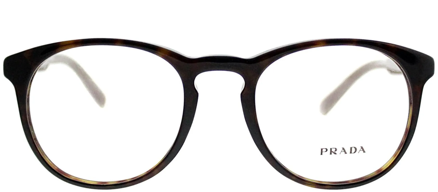 Prada PR 19SV 2AU1O1 Round Plastic Tortoise/ Havana Eyeglasses with Demo Lens sold by Gaffos