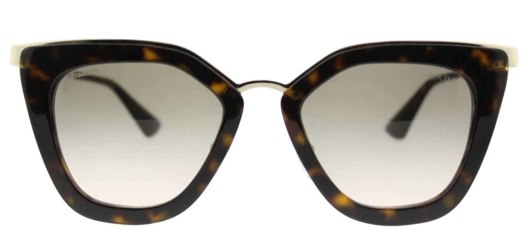 Prada PR 53SS 2AU3D0 Cat-Eye Plastic Tortoise/ Havana Sunglasses with Brown Gradient Lens sold by Gaffos