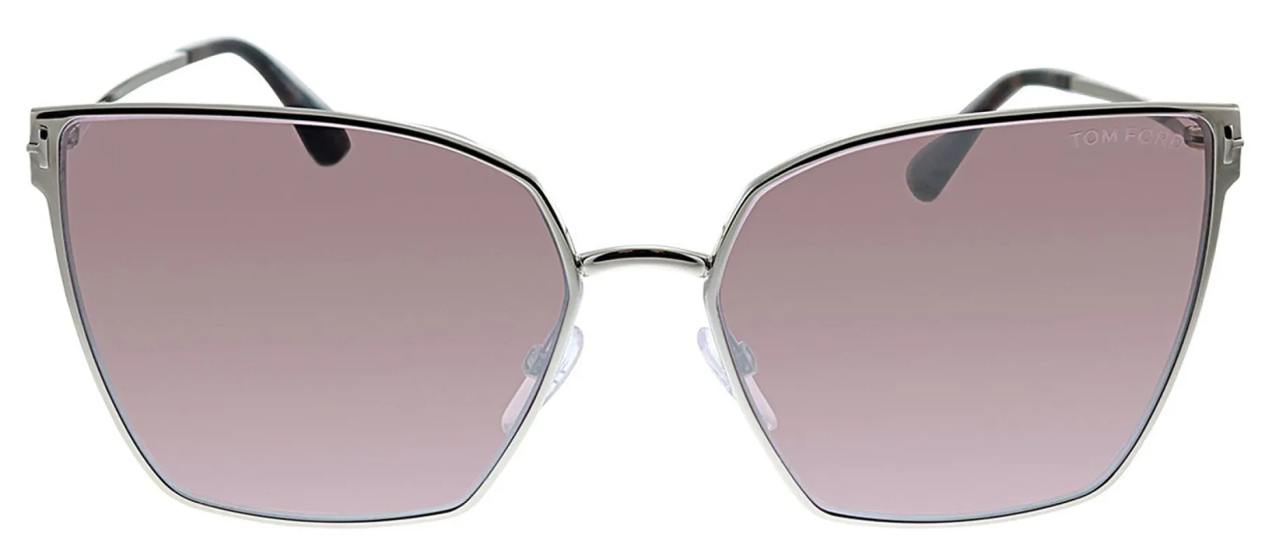 Tom Ford TF 653 16Z Cat-Eye Metal Silver Sunglasses with Pink Lens sold by Gaffos