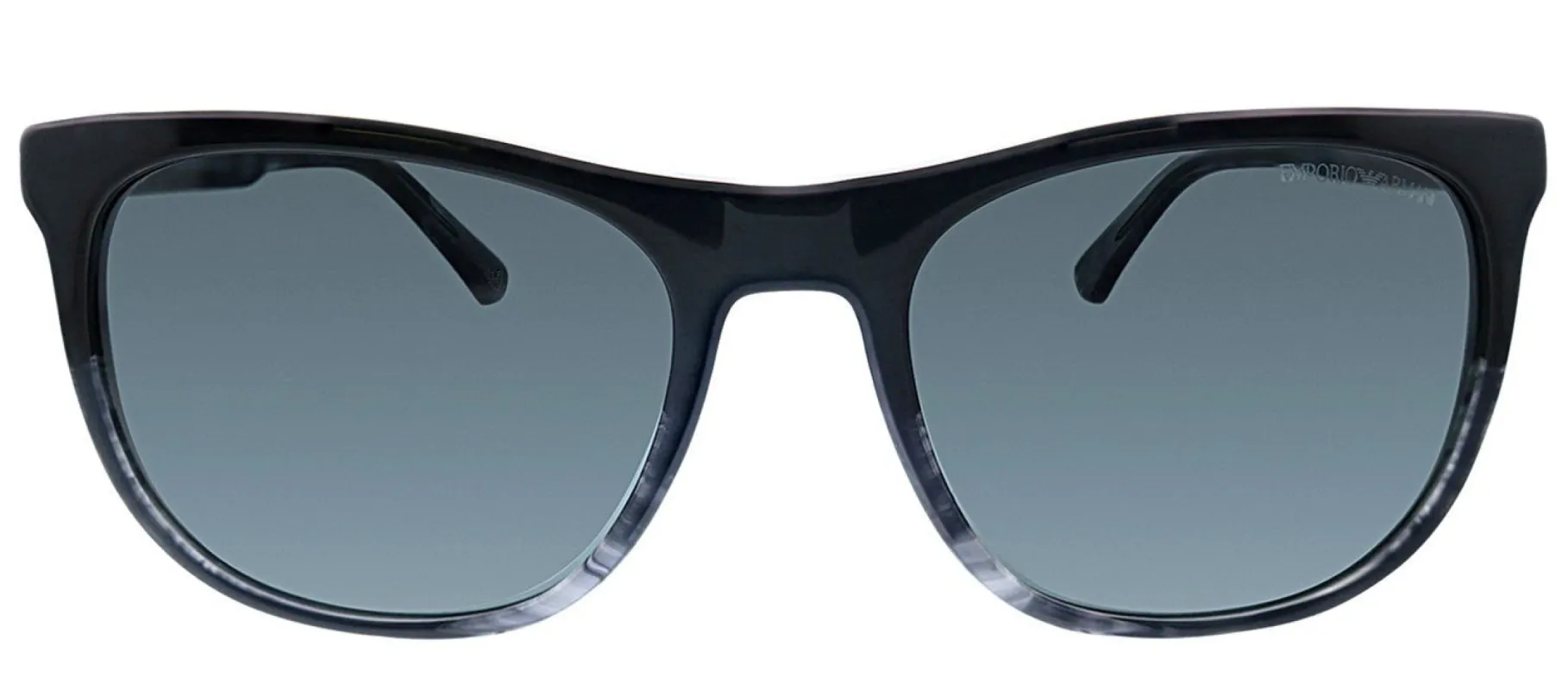 Emporio Armani EA 4099 556687 Square Plastic Black Sunglasses with Grey Lens made by Gaffos