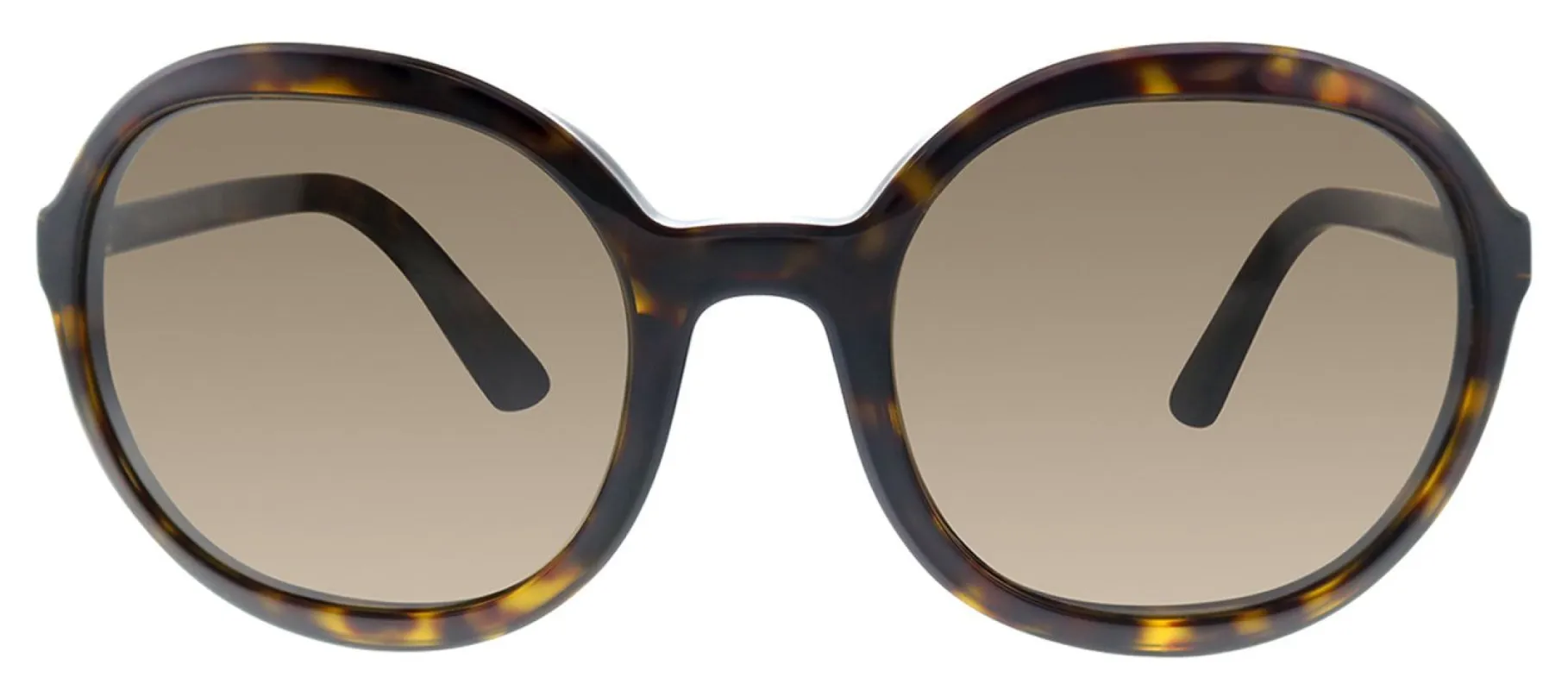 Prada PR 09VS 2AU8C1 Oval Plastic Havana Sunglasses with Brown Lens sold by Gaffos