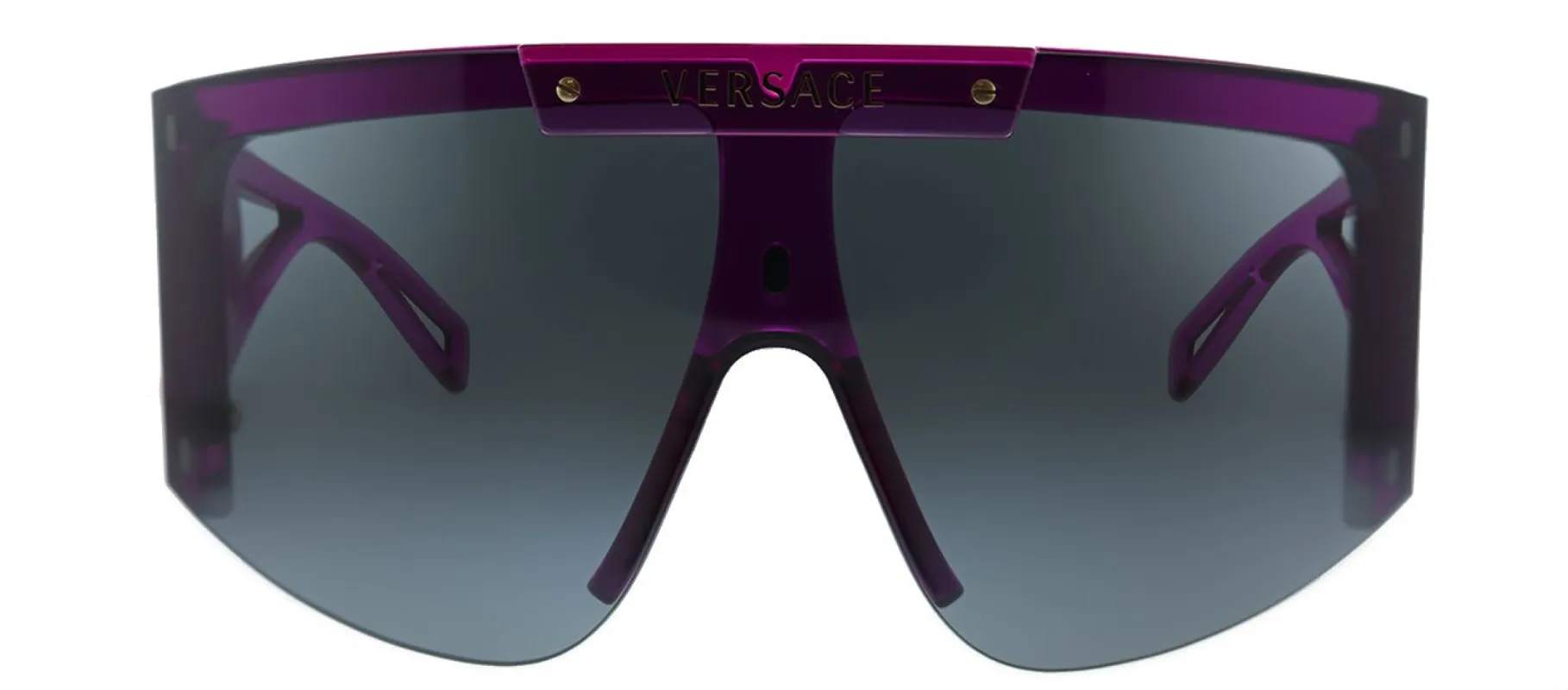 Versace VE 4393 533487 Shield Plastic Pink Sunglasses with Pink Or Grey Clip On Lens sold by Gaffos