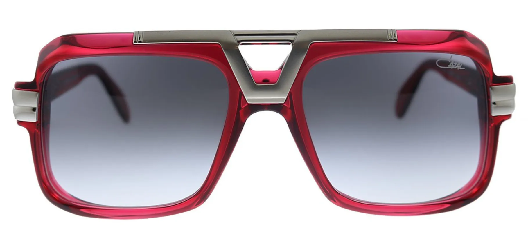 Cazal Cazal 664 004SG Square Plastic Red Sunglasses with Grey Gradient Lens sold by Gaffos