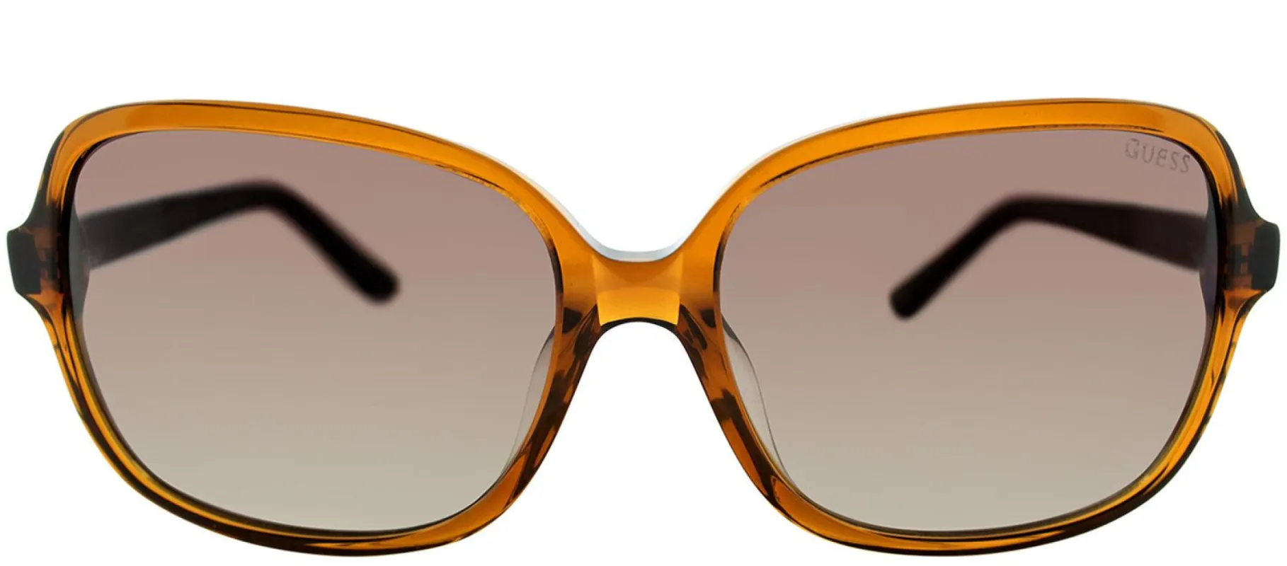 Guess GU 7382 45F Square Plastic Brown Sunglasses with Brown Gradient Lens sold by Gaffos