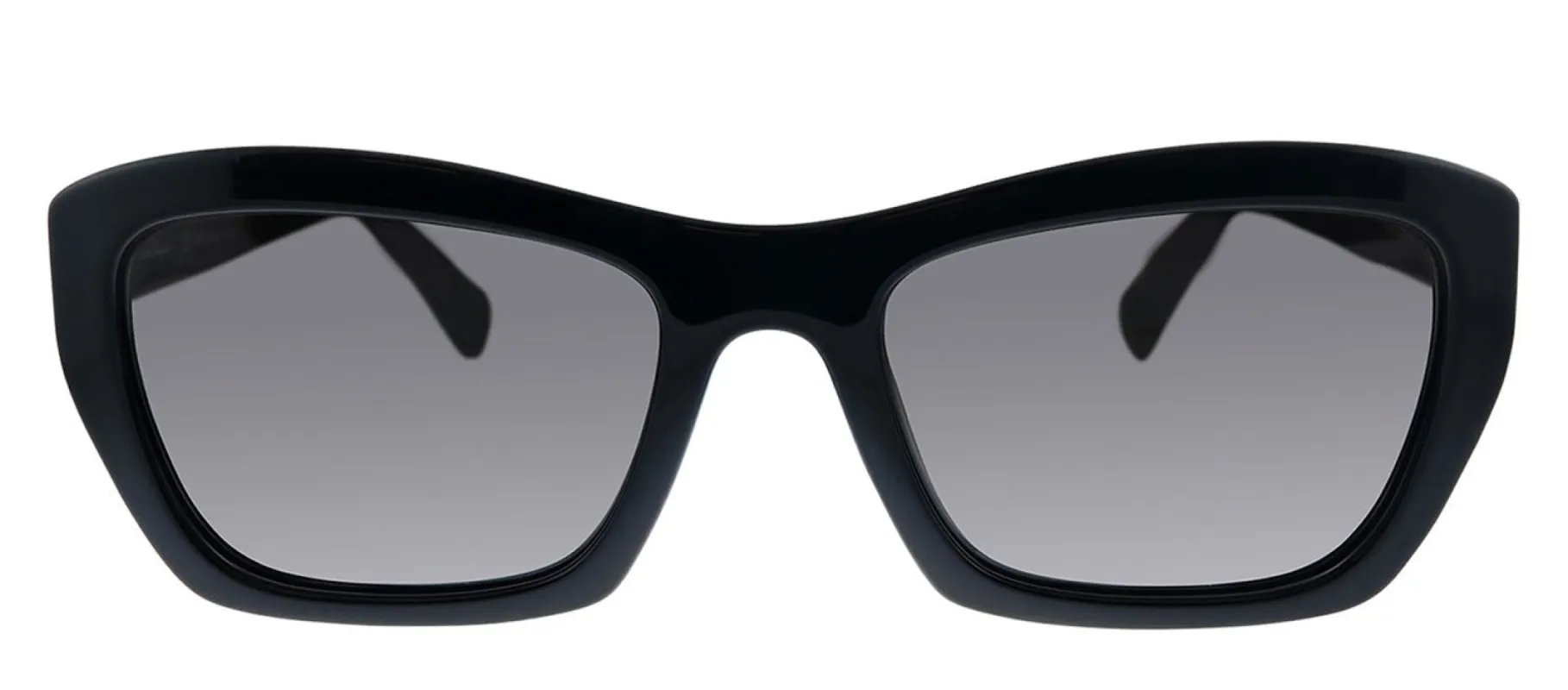 Salvatore Ferragamo SF 958S 001 Rectangle Plastic Black Sunglasses with Grey Lens sold by Gaffos