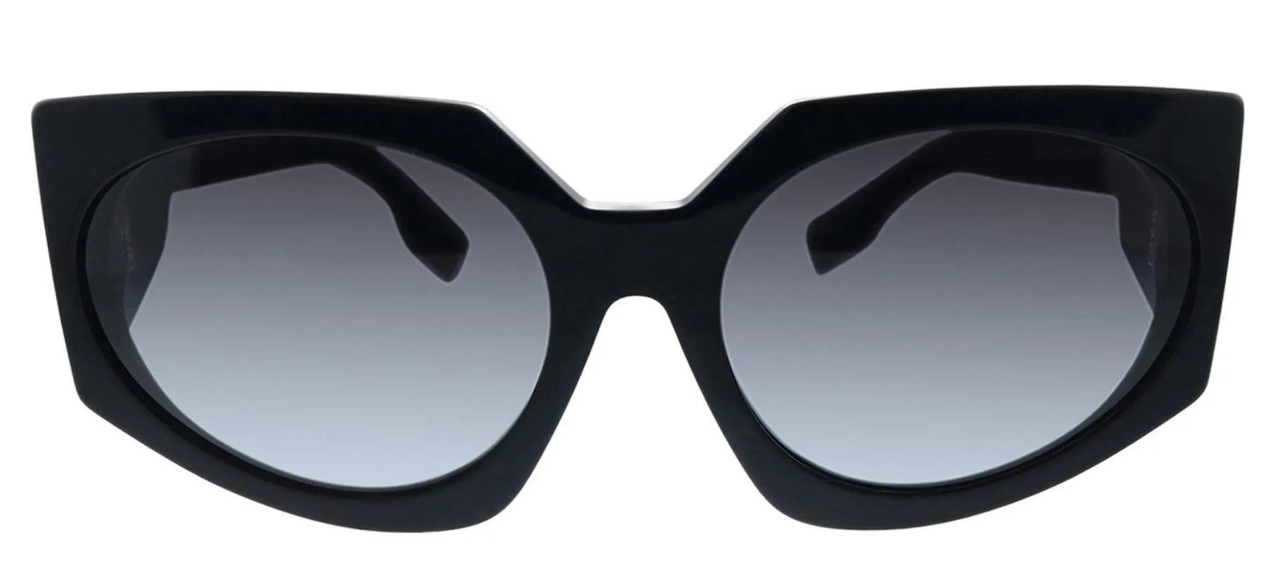 Burberry BE 4306 30018G Oval Plastic Black Sunglasses with Grey Gradient Lens sold by Gaffos