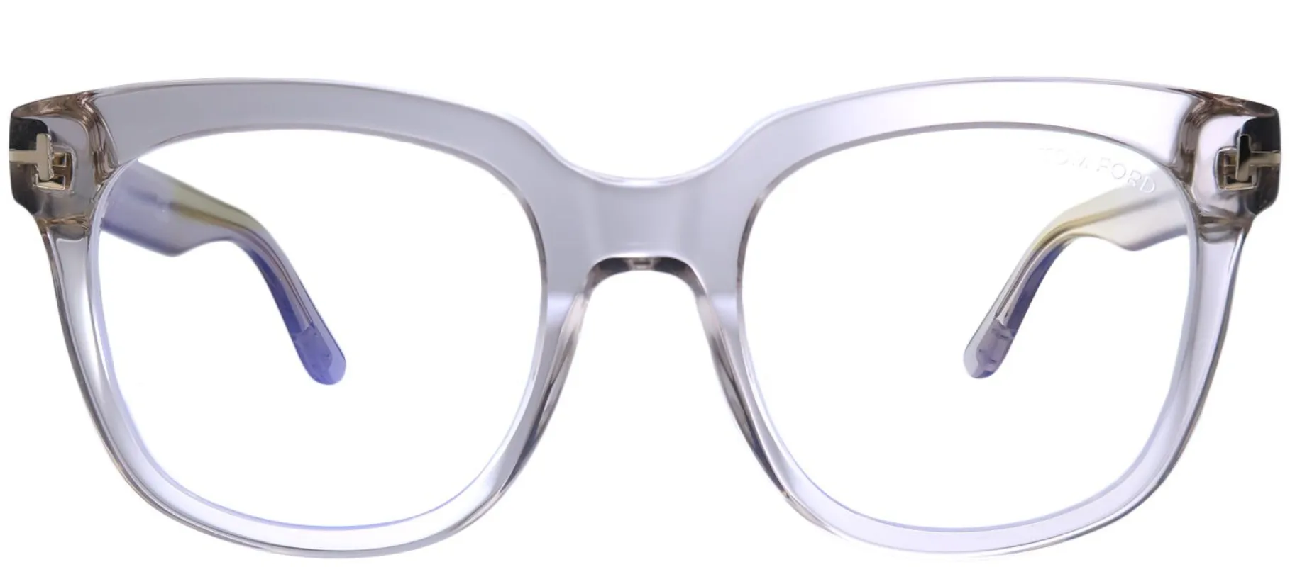 Tom Ford FT 5537-B 072 Black Square Plastic Pink Eyeglasses with Blue Block Lens sold by Gaffos