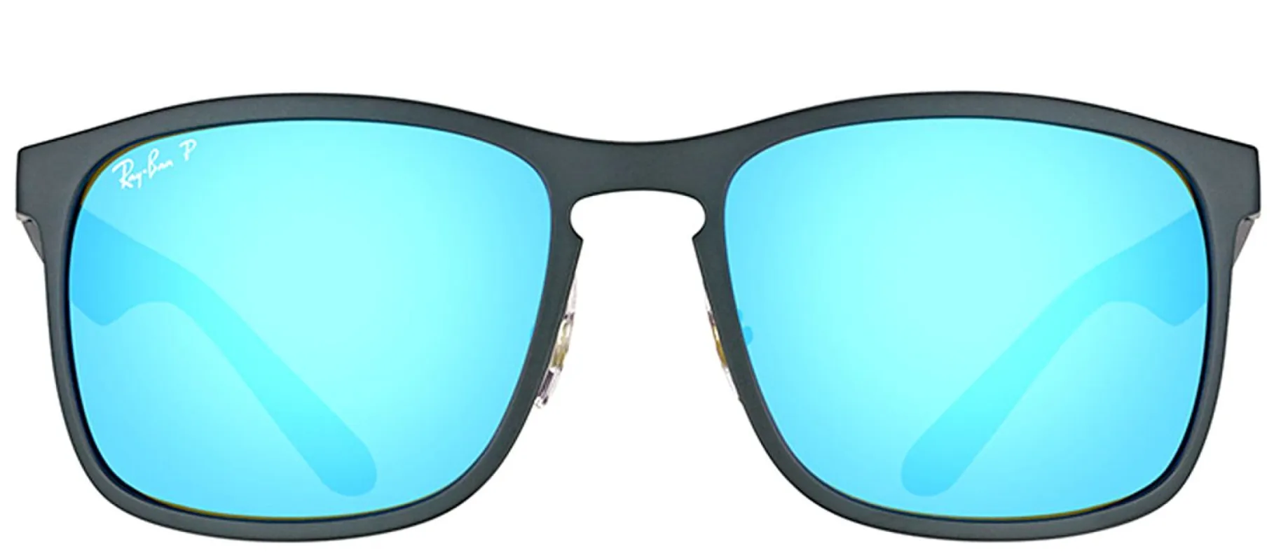 Ray-Ban RB 4264 601SA1 Square Plastic Black Sunglasses with Blue Flash Polarized Chromance Lens sold by Gaffos