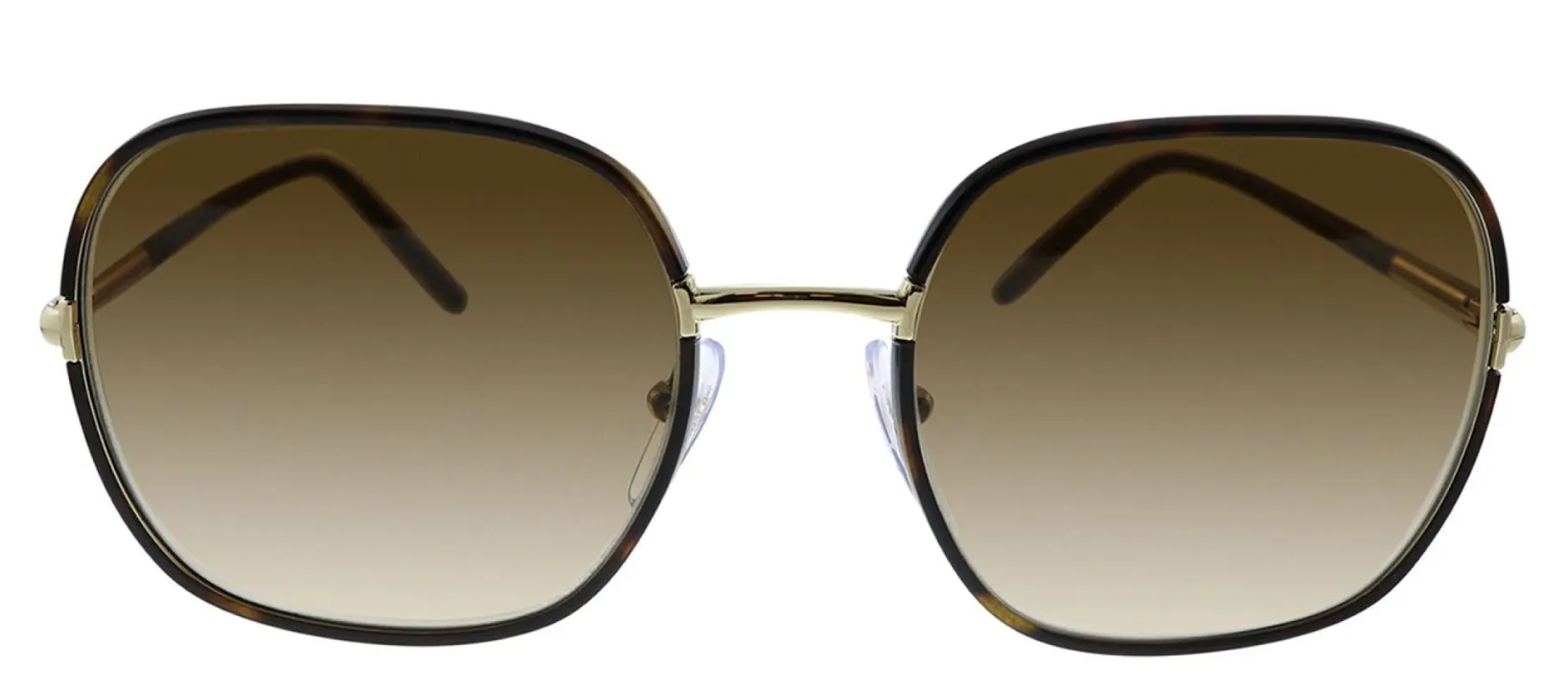 Prada PR 67XS 2AU6SI Square Plastic Havana Sunglasses with Brown Gradient Lens sold by Gaffos