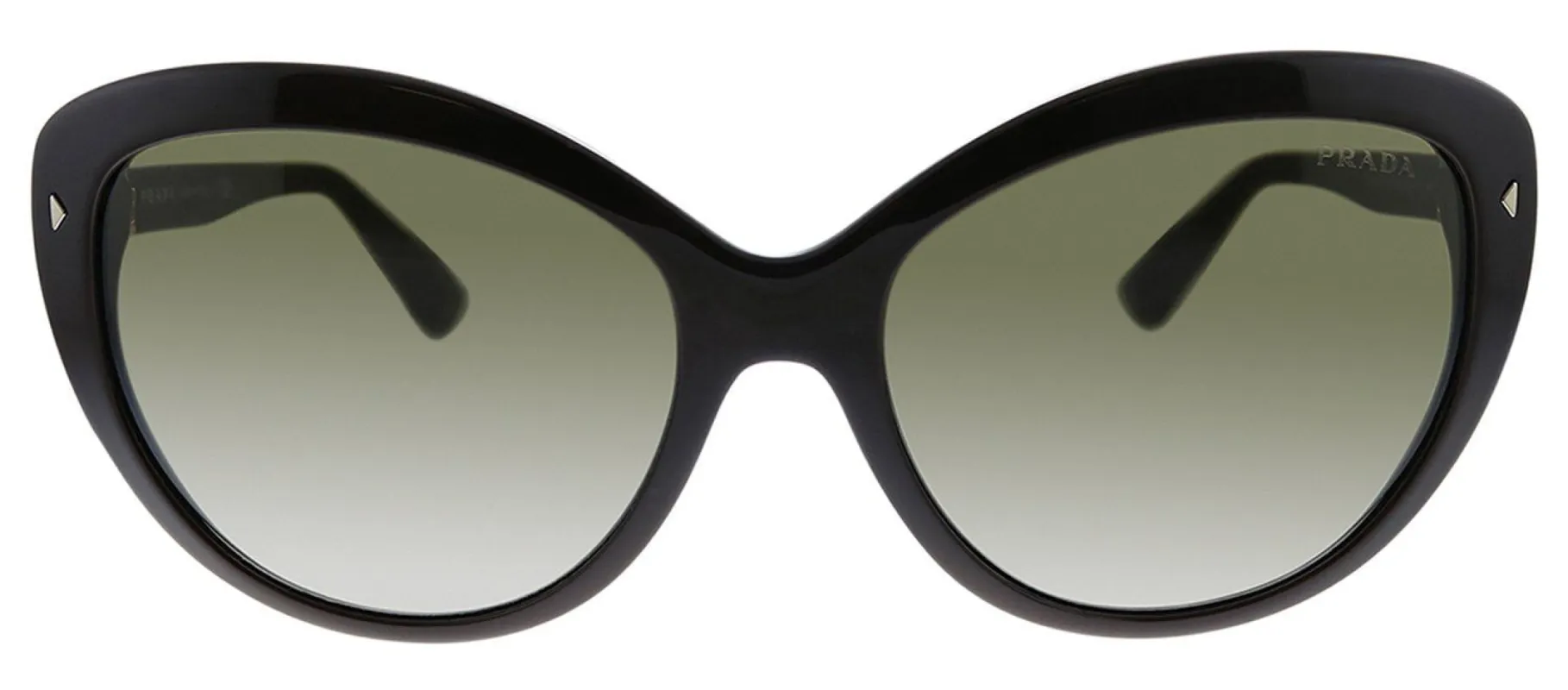 Prada PR 16SS DHO1X1 Cat-Eye Plastic Brown Sunglasses with Grey Lens sold by Gaffos