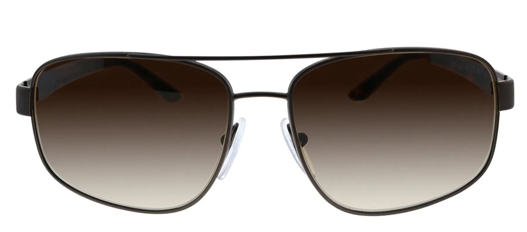 Prada PR 58NS ACD6S1 Aviator Metal Brown Sunglasses with Brown Gradient Lens sold by Gaffos