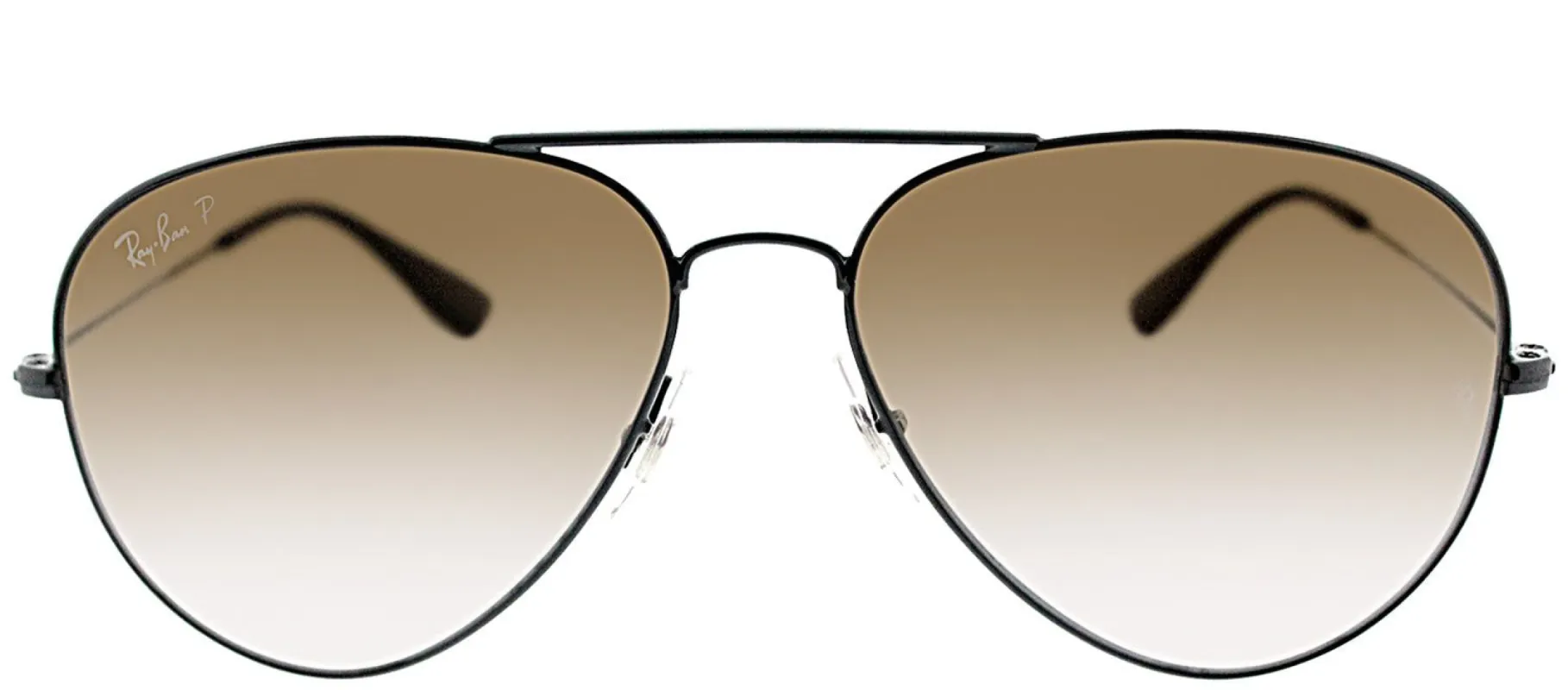 Ray-Ban RB 3558 002/T5 58 Aviator Metal Black Sunglasses with Brown Gradient Polarized Lens sold by Gaffos