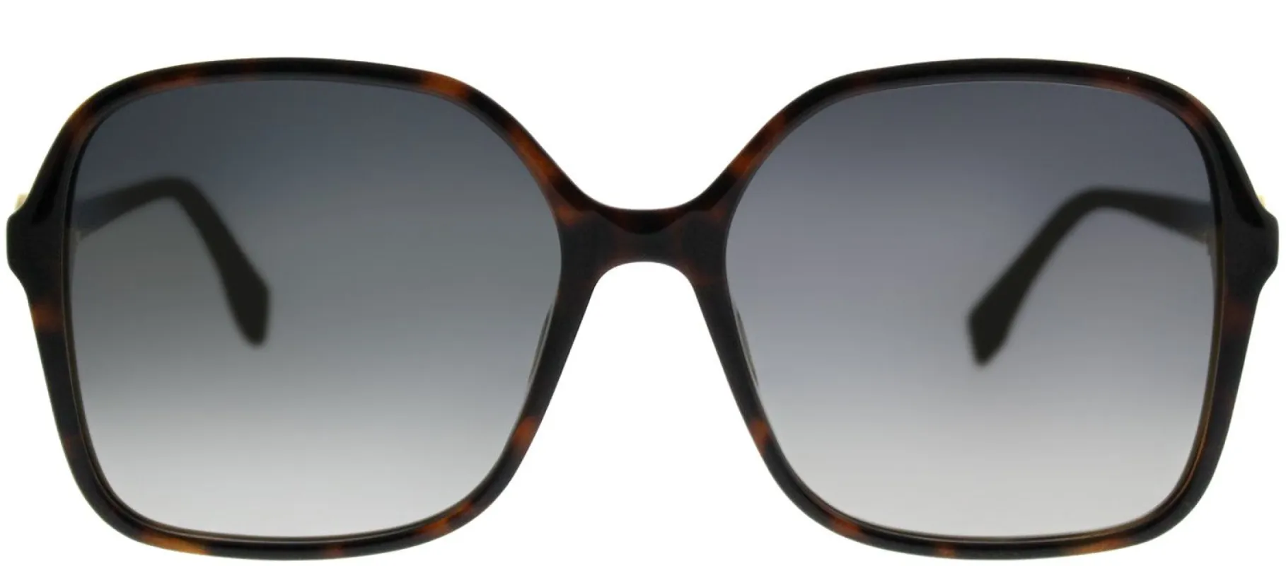 Fendi FF 0287 086 FQ Square Plastic Tortoise/ Havana Sunglasses with Gold Mirror Lens sold by Gaffos