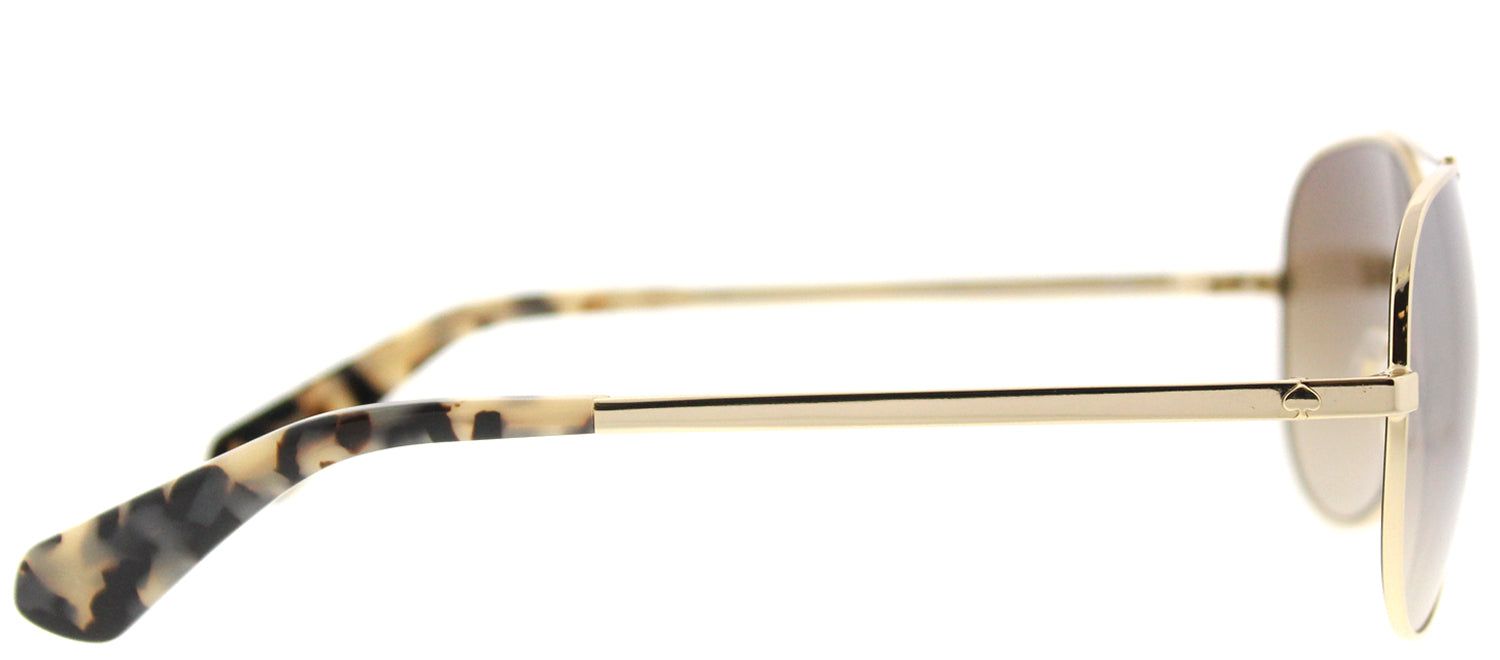 Kate Spade KS Avaline2 06J Aviator Metal Gold Sunglasses with Brown Mirror Gradient Lens sold by Gaffos product image thumbnail 3
