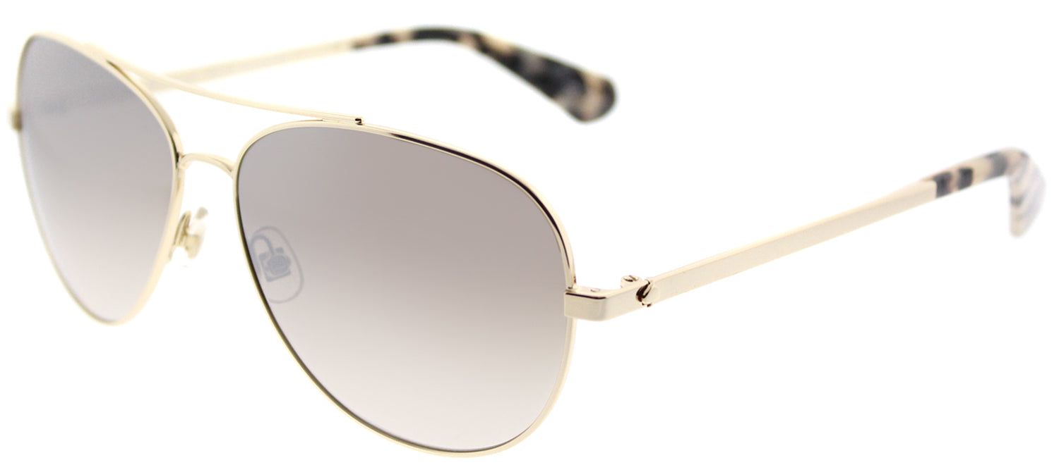 Kate Spade KS Avaline2 06J Aviator Metal Gold Sunglasses with Brown Mirror Gradient Lens sold by Gaffos product image thumbnail 2