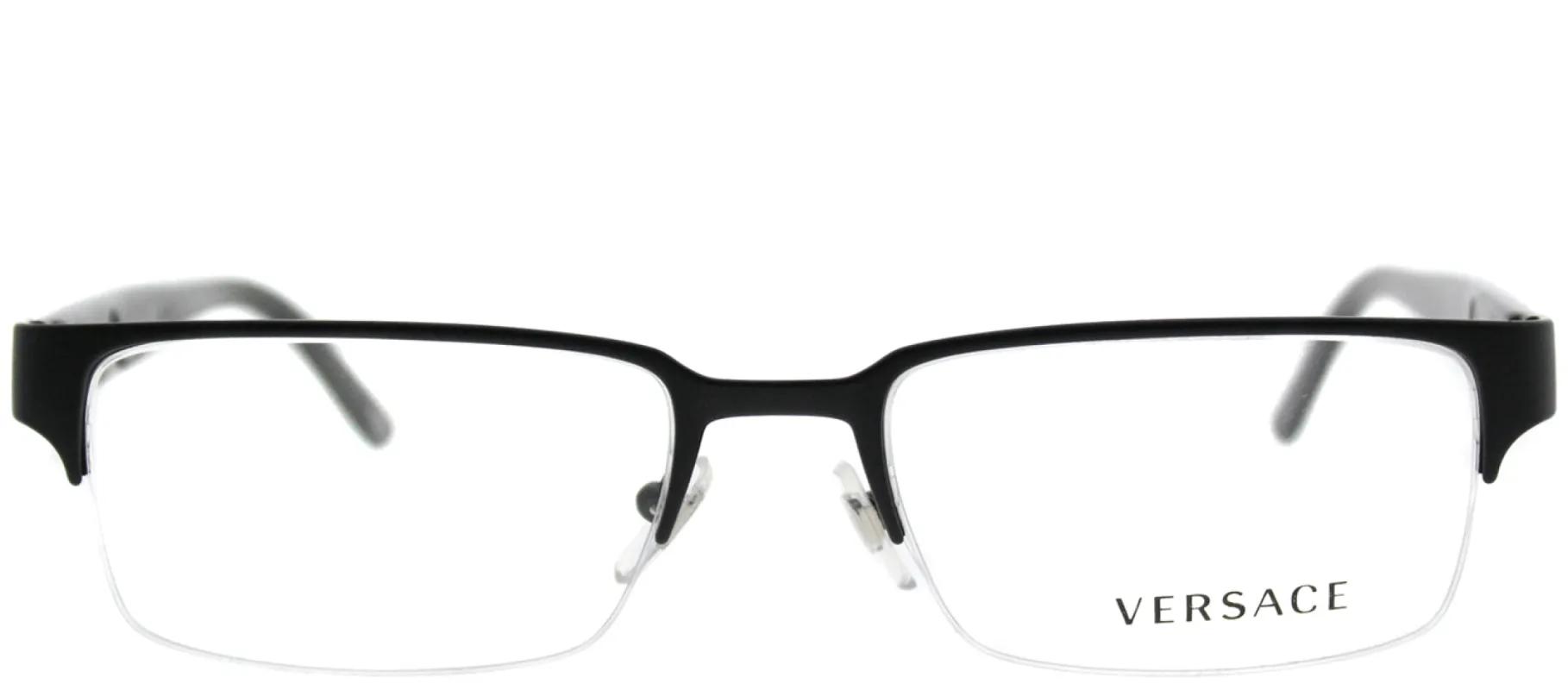 Versace VE 1184 1261 Rectangle Metal Black Eyeglasses with Demo Lens sold by Gaffos
