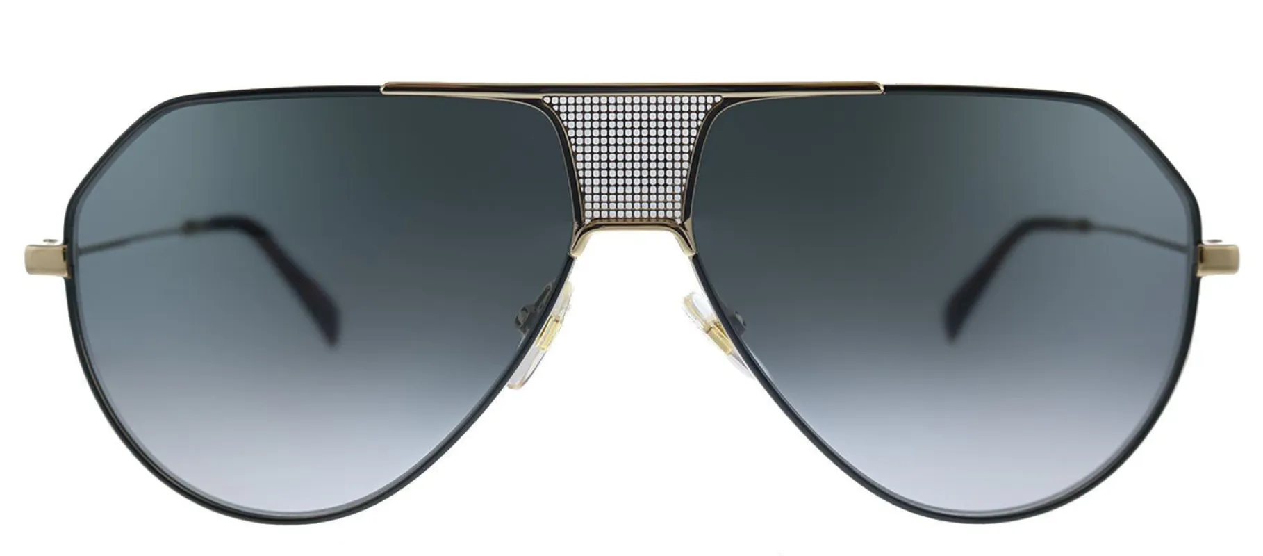 Givenchy GV 7137/S 2M2 9O Aviator Metal Black Gold Sunglasses with Grey Gradient Lens sold by Gaffos