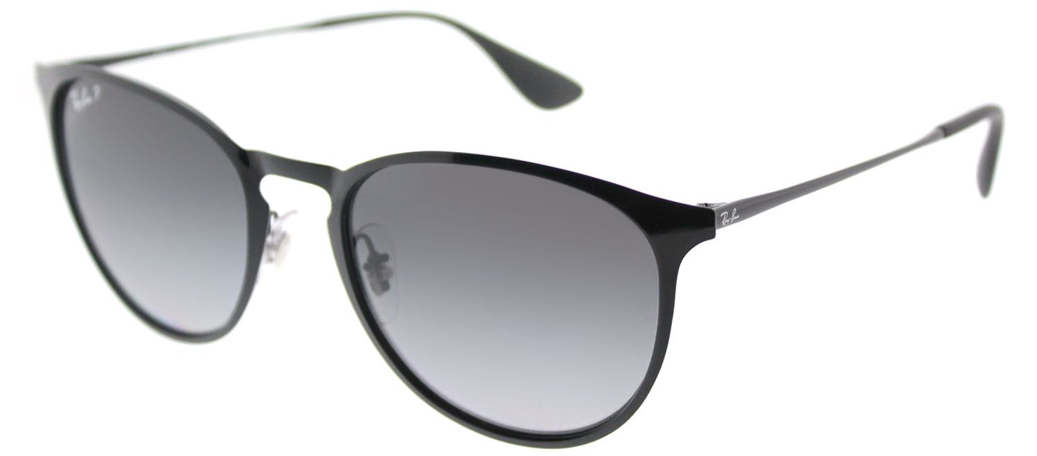 Ray-Ban RB 3539 002/T3 Round Metal Black Sunglasses with Grey Gradient Polarized Lens sold by Gaffos product image thumbnail 2