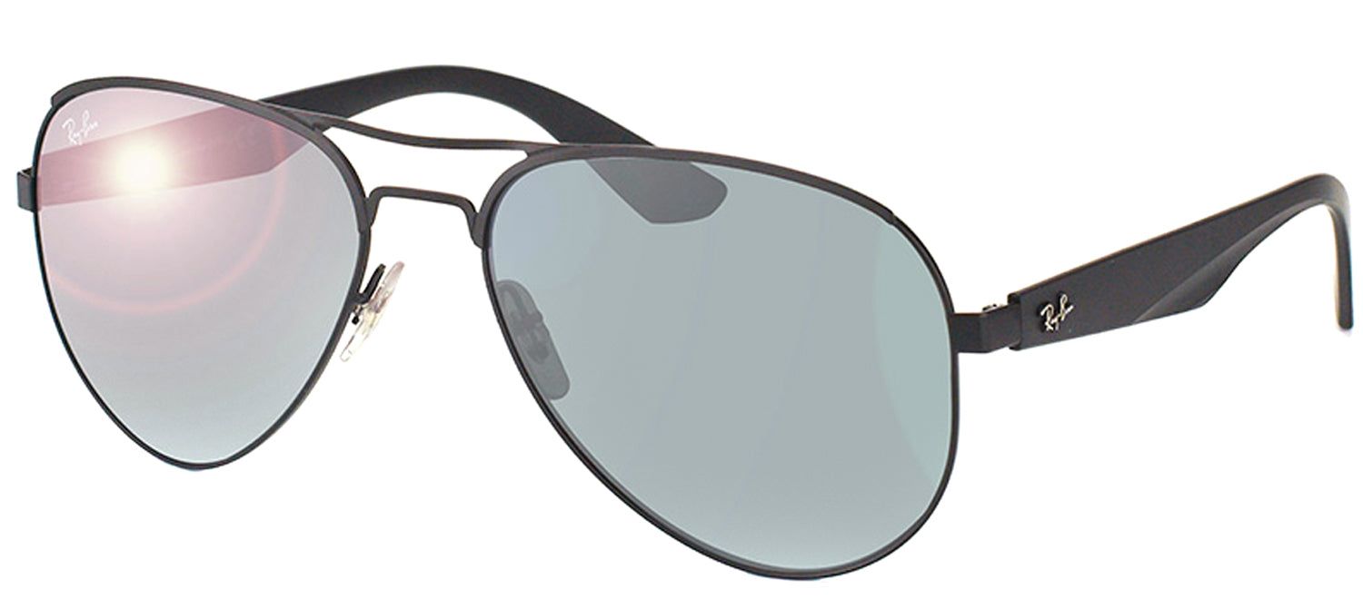 Ray-Ban RB 3523 006/6G Aviator Metal Black Sunglasses with Silver Mirror Lens sold by Gaffos product image thumbnail 2