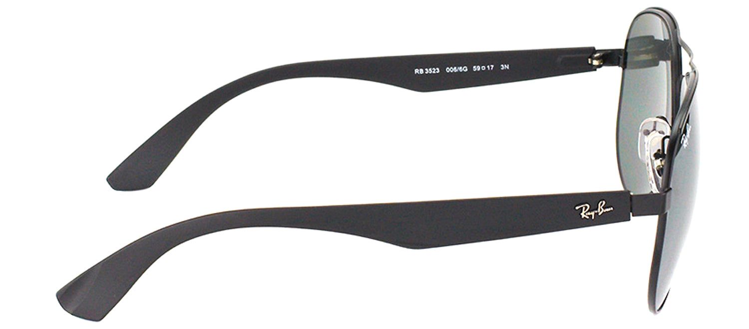 Ray-Ban RB 3523 006/6G Aviator Metal Black Sunglasses with Silver Mirror Lens sold by Gaffos product image thumbnail 3