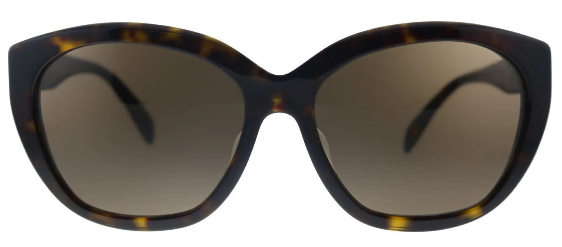 Prada PR 16XSF 2AU8C1 Oval Plastic Havana Sunglasses with Brown Lens sold by Gaffos