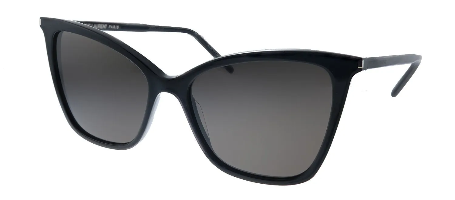 Saint Laurent SL 384 001 Cat-Eye Acetate Black Sunglasses with Black Lens sold by Gaffos product image thumbnail 2
