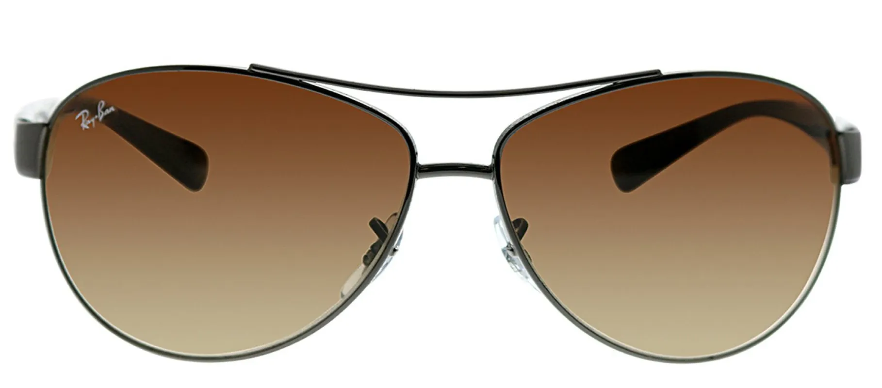 Ray-Ban RB 3386 004/13 Aviator Metal Gunmetal Sunglasses with Brown Gradient Lens sold by Gaffos