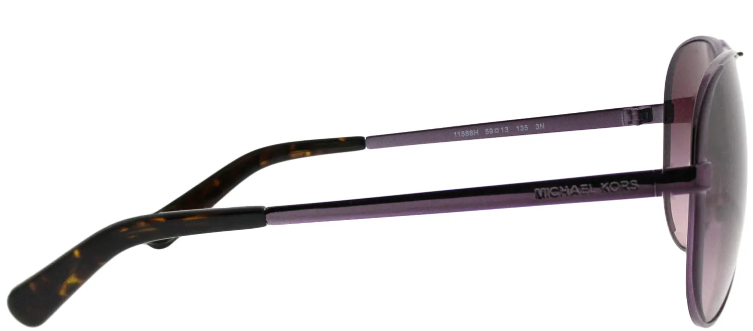 Michael Kors Chelsea MK 5004 11588H Aviator Metal Purple Sunglasses with Burgundy Gradient Lens sold by Gaffos product image thumbnail 3