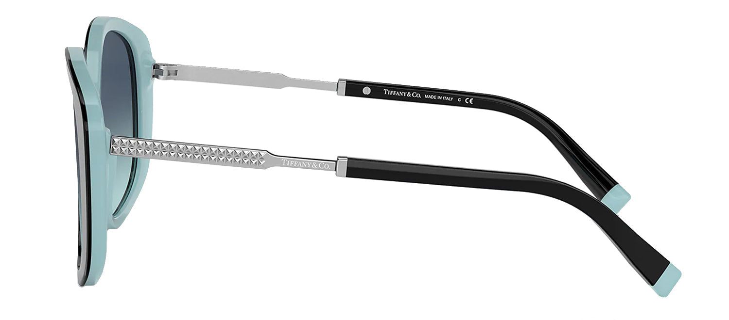 Tiffany & Co. TF 4192 80559S Irregular Metal Black Sunglasses with Azure Blue Gradient Lens sold by Gaffos product image thumbnail 3