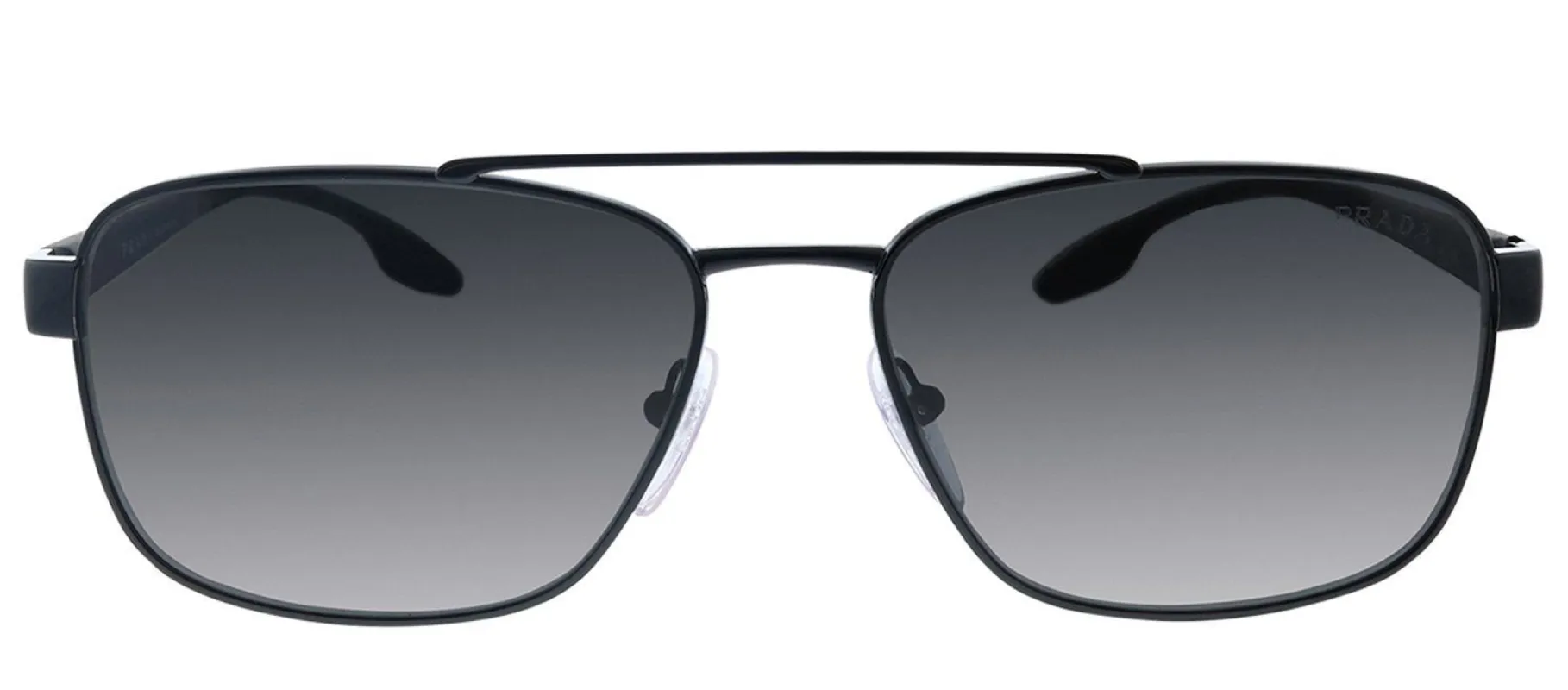 Prada Linea Rossa PS 51US 1AB5S0 Pillow Metal Black Sunglasses with Grey Lens sold by Gaffos