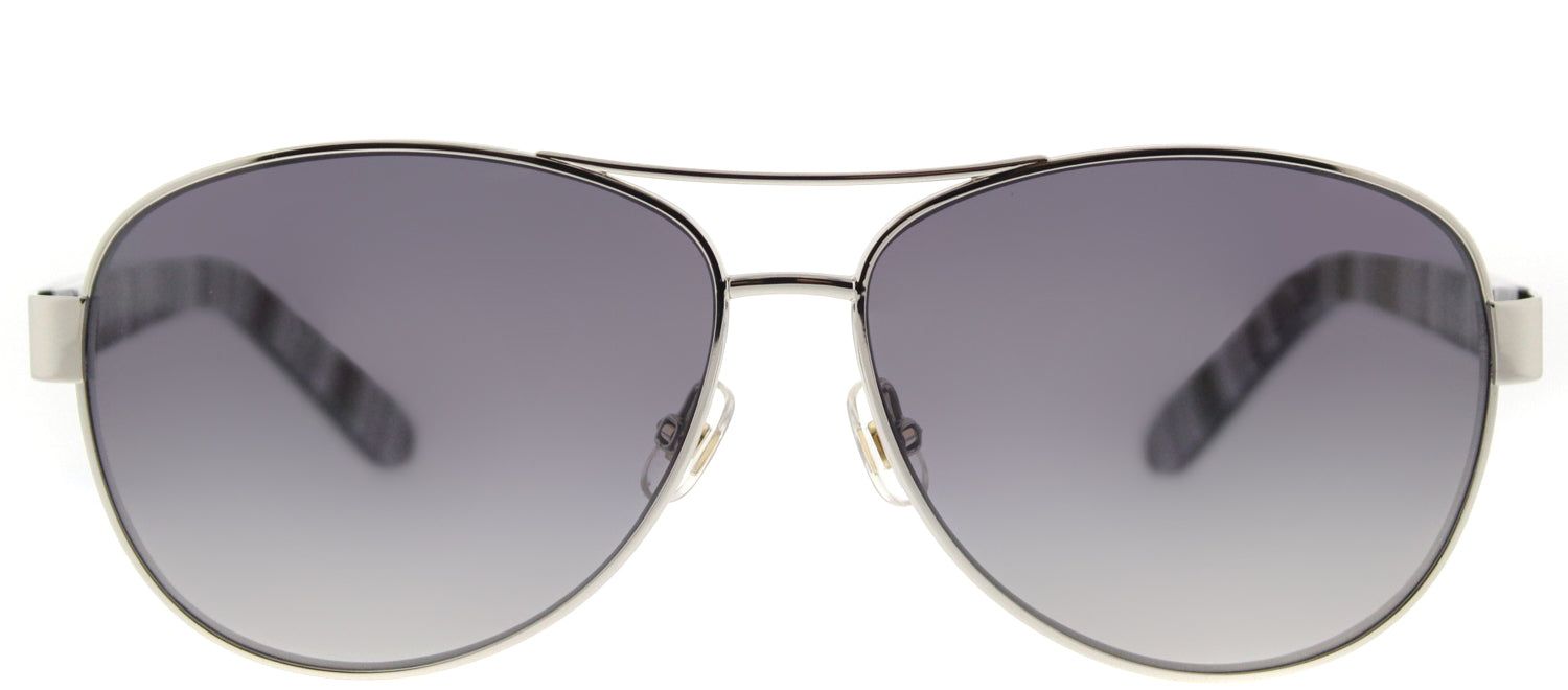 Kate Spade KS Dalia2/P 79D Aviator Metal Silver Sunglasses with Grey Polarized Lens sold by Gaffos