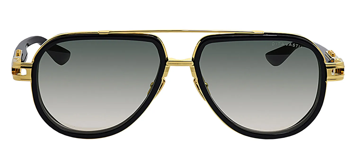 Dita VASTIK DT DTS441 A-01 Aviator Metal Black Sunglasses with Green Gradient Lens sold by Gaffos