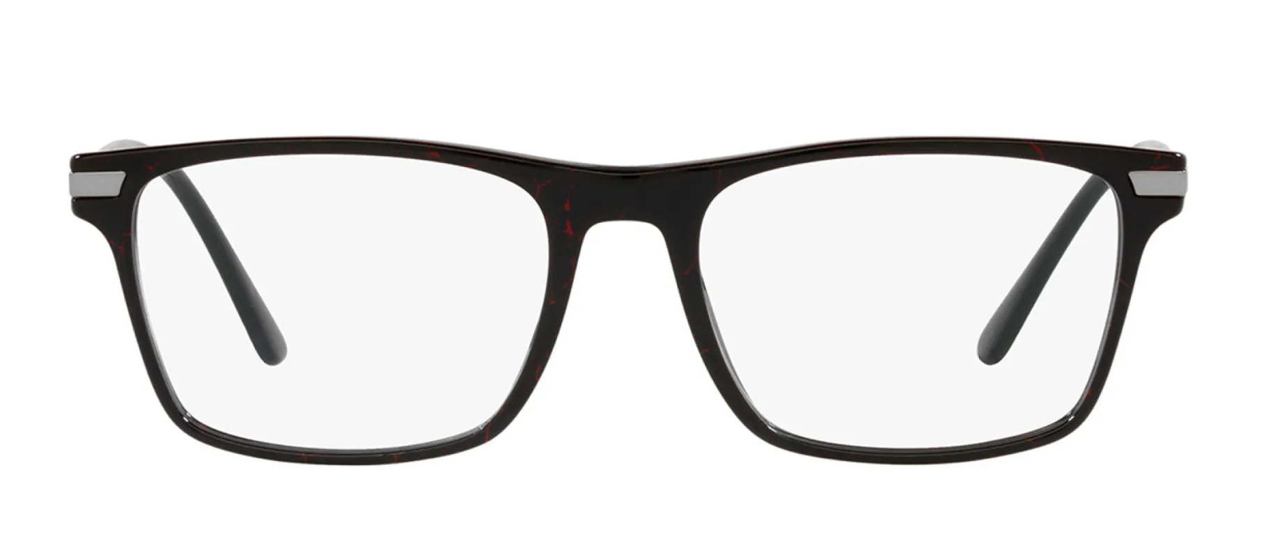 Prada PR 01WV 11F1O1 Rectangle Plastic Black Eyeglasses with Logo Stamped Demo Lenses sold by Gaffos