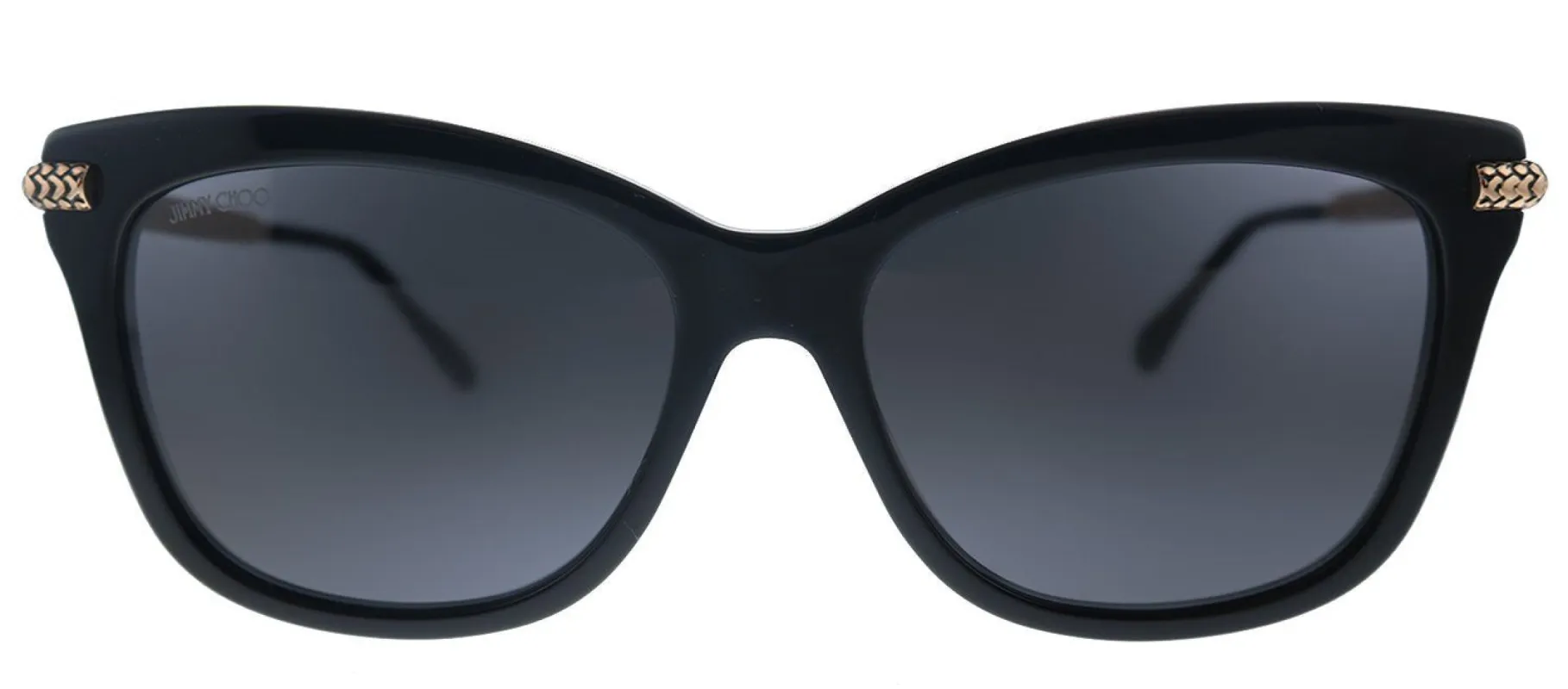 Jimmy Choo JC Shade/S 807 Cat-Eye Plastic Black Sunglasses with Grey Lens sold by Gaffos