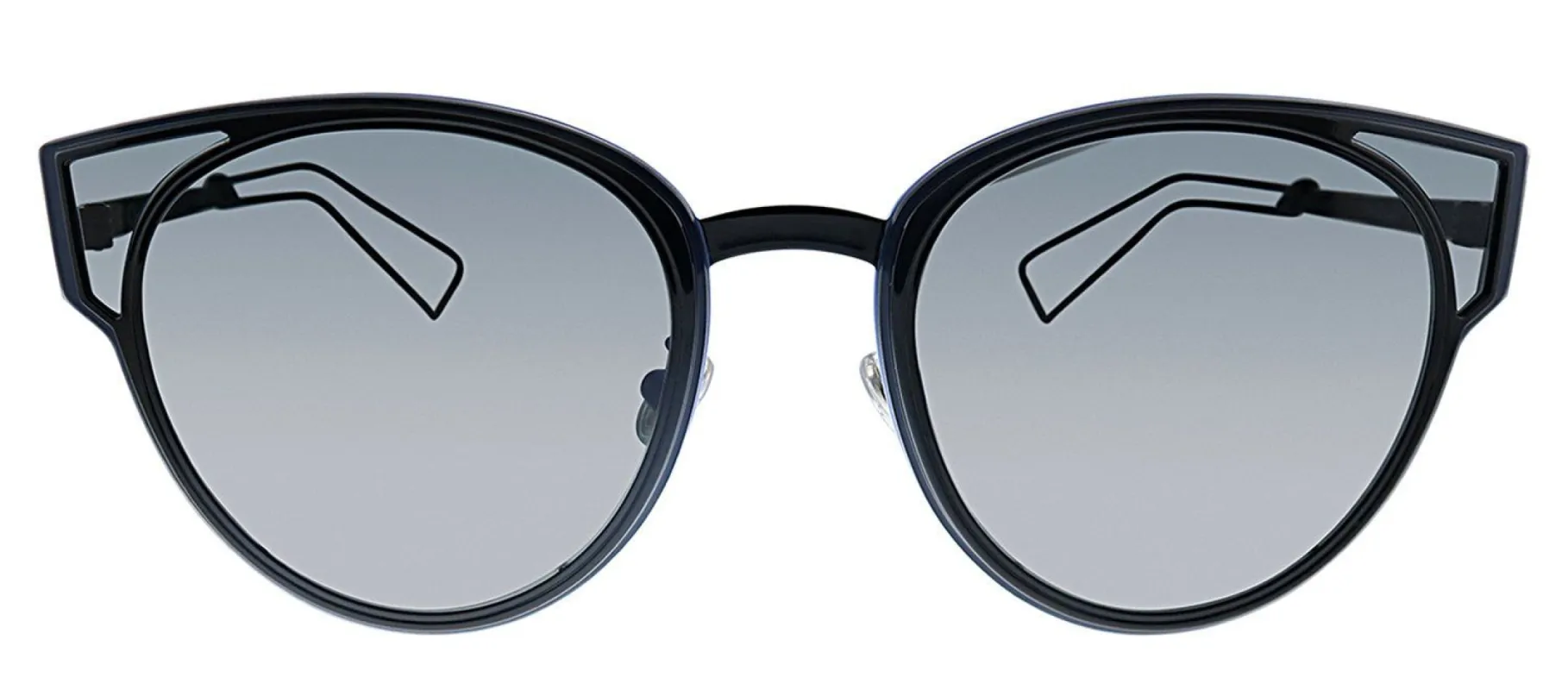 Dior CD SculptTF 006 Cat-Eye Metal Black Sunglasses with Grey Lens sold by Gaffos