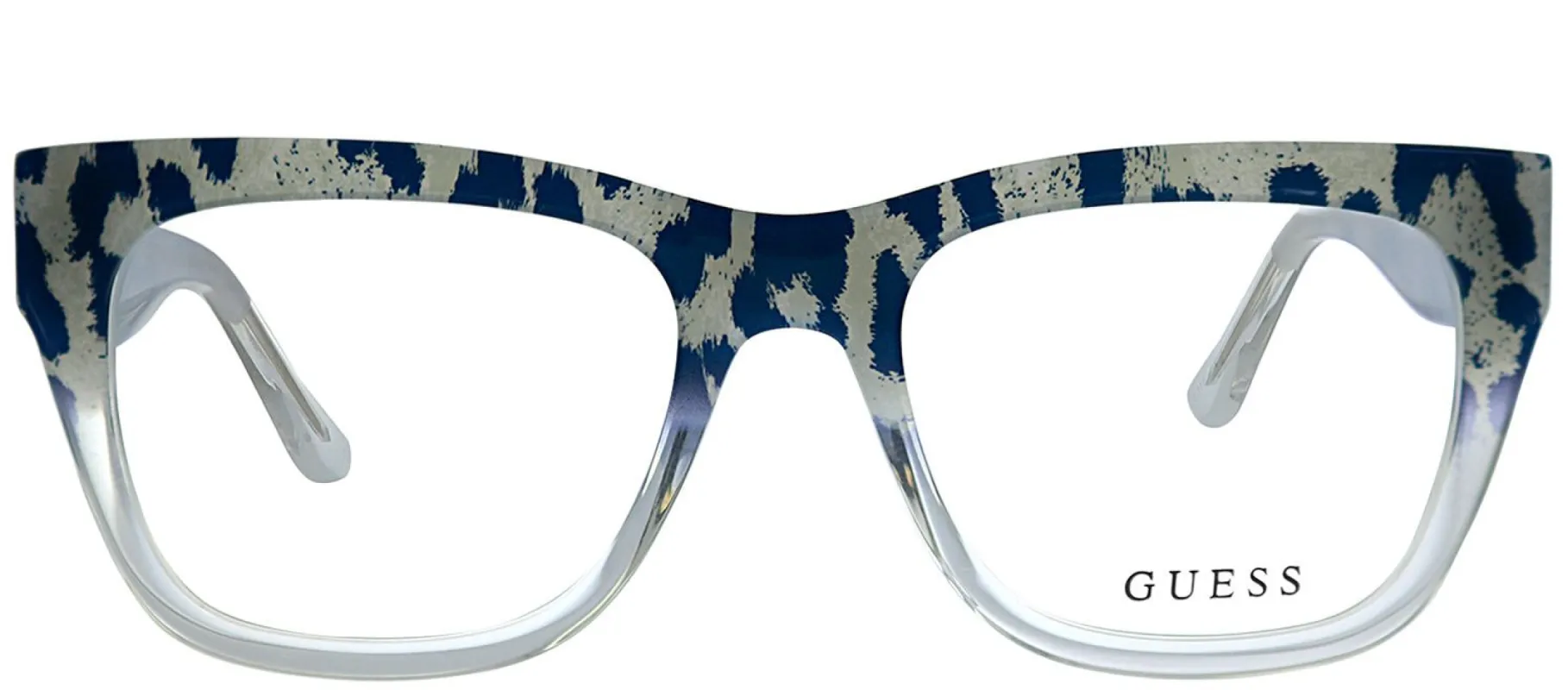 Guess GU 2595 089 Square Plastic Blue Eyeglasses with Demo Lens sold by Gaffos