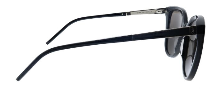 Saint Laurent SL M70 001 Cat-Eye Acetate Black Sunglasses with Black Lens sold by Gaffos