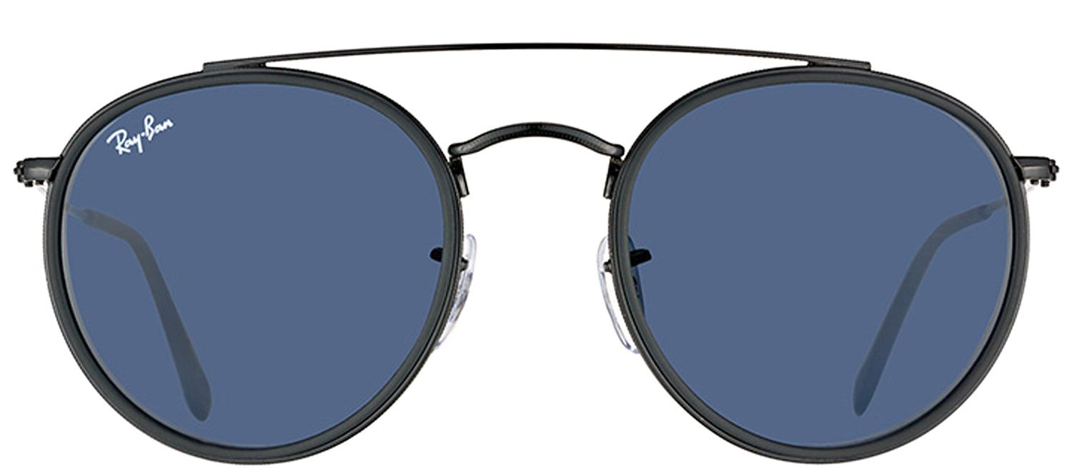 Ray-Ban RB 3647N 002/R5 Round Metal Black Sunglasses with Grey Lens sold by Gaffos