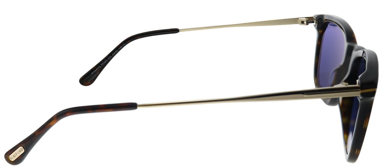 Tom Ford TF 625 52V Square Plastic Tortoise/ Havana Sunglasses with Blue Lens sold by Gaffos product image thumbnail 3